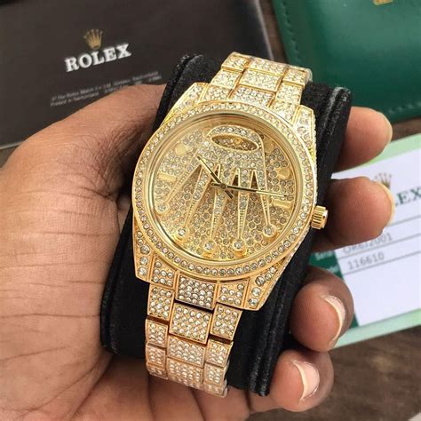 rolex diamond studded watch price